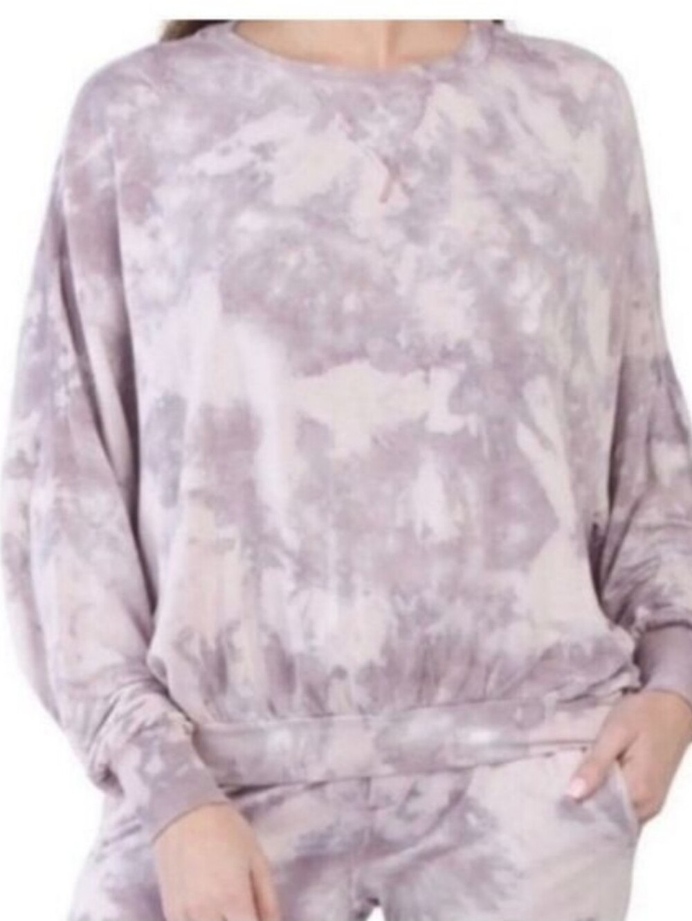 YOUNG Fabulous & Broke Tye Dye Marble Long Sleeve Top Sweatshirt Size Medium